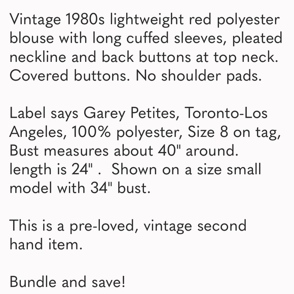 Red blouse - Picture 11 of 15